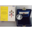 1999 Lire 500 Argento 70° Ann.rio Città del Vaticano Fondo Specchio Giovanni Paolo II